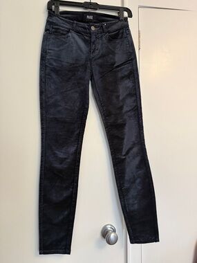 PAIGE Verdugo Ultra Skinny Velvet in Midnight Slate size 24 
PAIGE